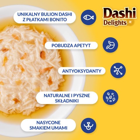 INABA DASHI DELIGHTS Kurczak Tuńczyk&Łosoś 70g bulion dla kota