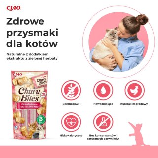 Przysmak CHURU Bites Tuńczyk&Łosoś dla kota 3x10g