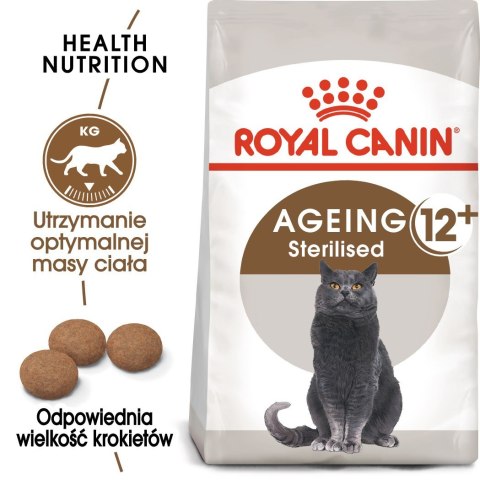 ROYAL CANIN Senior Ageing 12+ Sterilised - sucha karma dla kota - 4 kg