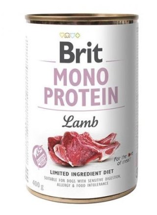 BRIT Mono Protein jagnięcina - mokra karma dla psa - 400 g