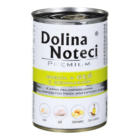 DOLINA NOTECI Premium bogata w gęś z ziemniakami - mokra karma dla psa - 400g