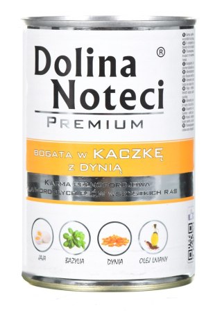 DOLINA NOTECI Premium bogata w kaczkę z dynią - mokra karma dla psa - 400g