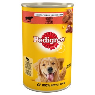 PEDIGREE Adult Wołowina w galaretce - mokra karma dla psa - puszka - 1200 g