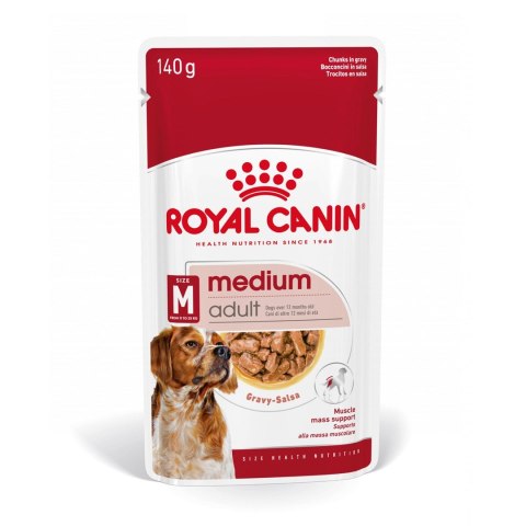 ROYAL CANIN SHN Medium Adult w sosie - mokra karma dla psa dorosłego - 10x140 g