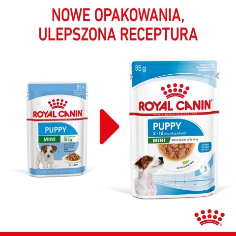 ROYAL CANIN SHN Mini Puppy w sosie - mokra karma dla szczeniąt - 12X85 g