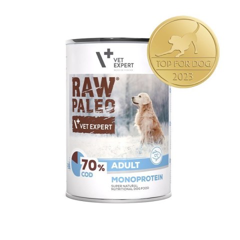 VetExpert Raw Paleo Dorsz Adult Can 400g