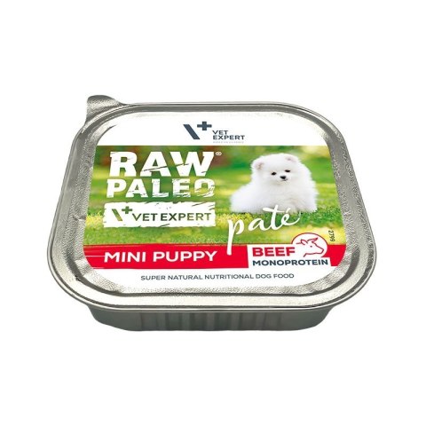 VetExpert Raw Paleo Wołowina Pate Mini Puppy alu tray 150g