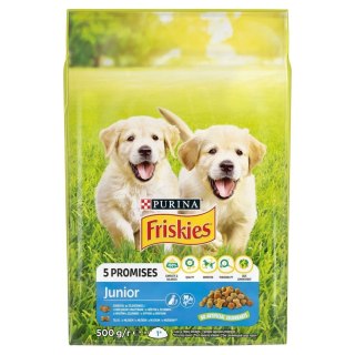 PURINA Friskies Junior z kurczakiem - sucha karma dla szczeniąt - 500g