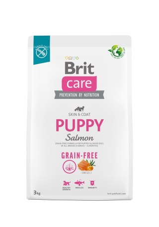 BRIT Care Grain-Free Puppy Salmon - sucha karma dla szczeniąt - 3 kg