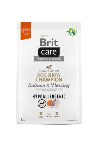 BRIT Care Hypoallergenic Dog Show Champion Salmon & Herring - sucha karma dla psa - 3 kg (WYPRZEDAŻ)