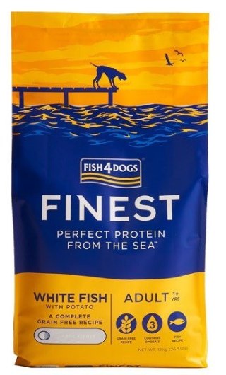 Fish4Dogs Finest Ocean z białą rybą Adult 12kg