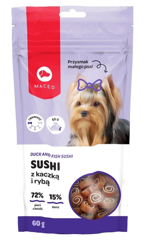 MACED Sushi z kaczką i rybą - przysmak dla psa - 60 g