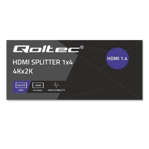 QOLTEC ROZDZIELACZ SPLITTER 4XHDMI 4KX2K | 3.4GB/S