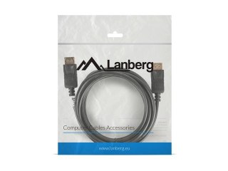 Kabel Lanberg CA-DPDP-10CC-0030-BK (DisplayPort M - DisplayPort M; 3m; kolor czarny)