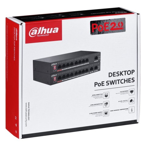 SWITCH POE PFS3010-8ET-96-V2 8-PORTOWY DAHUA