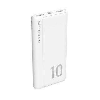 Powerbank Silicon Power GP15 10000mAh 2xUSB A, 1x mUSB + 1x USB C, biały