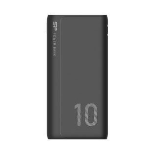 Powerbank Silicon Power GP15 10000mAh 2xUSB A, 1x mUSB + 1x USB C, czarny