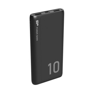 Powerbank Silicon Power GP15 10000mAh 2xUSB A, 1x mUSB + 1x USB C, czarny