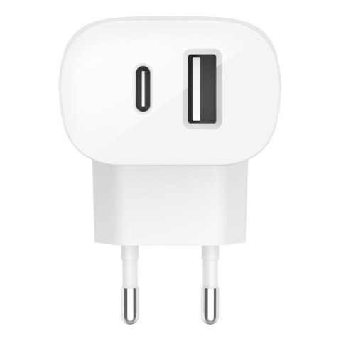 Ładowarka Belkin BoostCharge Dual USB-C + USB-A Wall Charger with PPS 37W White