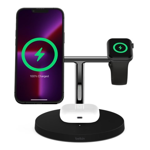 Ładowarka bezprzewodowa Belkin BoostCharge Pro 3-in-1 Wireless Charger with Official MagSafe Charging iPhone/Apple Watch/AirPods