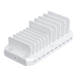 UNITEK STACJA ŁADUJĄCA 10X USB 2.4A 60W BIAŁA