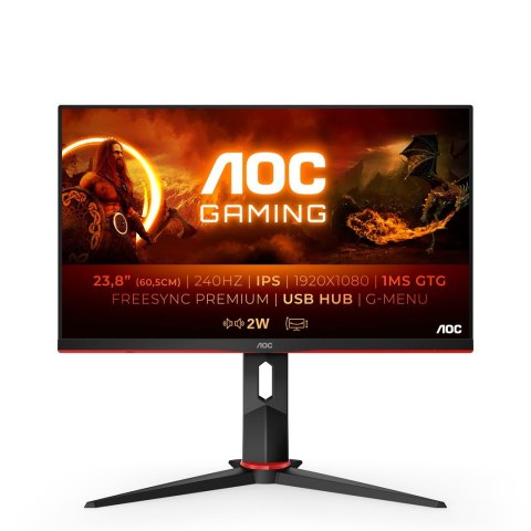 AOC MT IPS LCD WLED 23,8" 24G2ZU/BK (WYPRZEDAŻ)