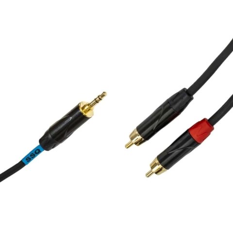 SSQ MiJRCA1 - Kabel mini jack stereo- 2xRCA 1 metrowy