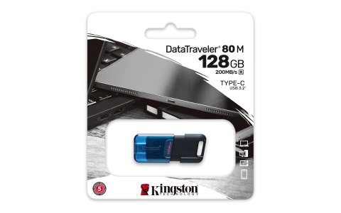 KINGSTON FLASH 128GB DataTraveler 80 M 200MB/s USB-C 3.2 Gen 1