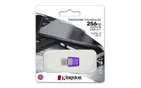 KINGSTON FLASH 256GB USB3.2 DataTraveler microDuo3C