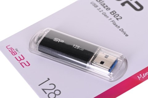 Pendrive Silicon Power Blaze B02 128GB USB 3.1 kolor czarny (SP128GBUF3B02V1K)