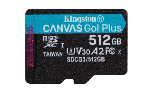 KINGSTON microSDXC Canvas Go Plus 512GB + adapter