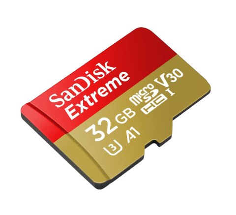 Karta pamięci SanDisk Extreme SDSQXAF-032G-GN6AA (32GB; Class U3; Adapter, Karta pamięci)