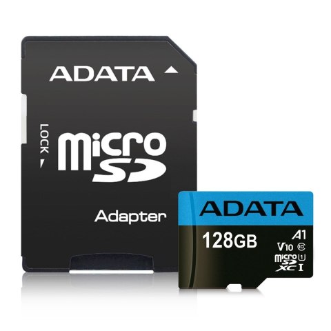 Karta pamięci z adapterem ADATA Premier AUSDX128GUICL10A1-RA1 (128GB; Class 10; + adapter)