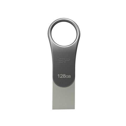 Pendrive Silicon Power Mobile C80 128GB Dual USB 3.1/Type-C Silver (SP128GBUC3C80V1S)