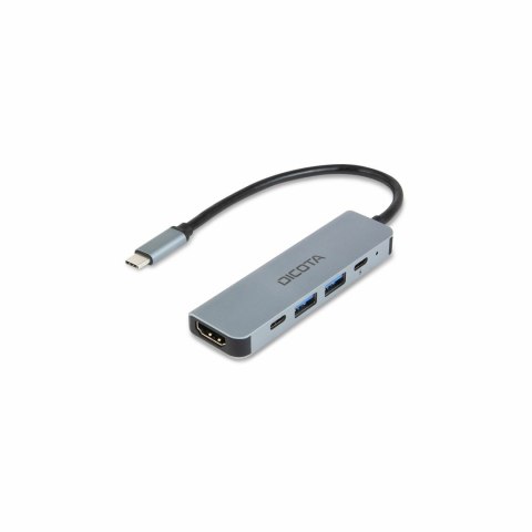 Hub Dicota USB-C 5-in-1 Video Hub 4K PD 100W 1x4k HDMI/2xUSB-A/2xUSB-C