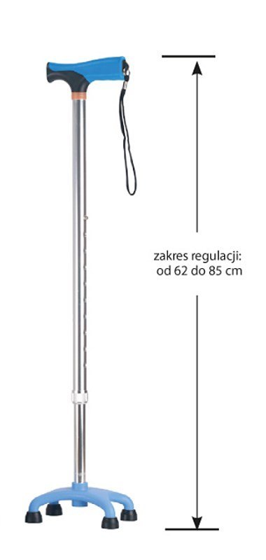 Laska - czwórnóg z miękkim uchwytem - niebieski AR-017