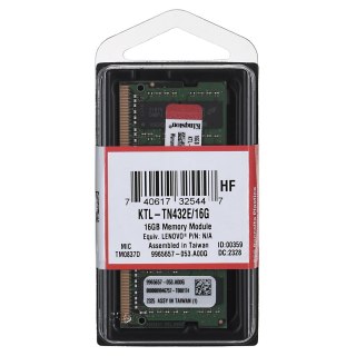 Pamięć Kingston dedykowana do Lenovo 16GB DDR4 3200Mhz ECC SODIMM