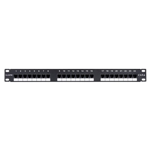 Q-LANTEC Patch panel UTP kat.6, 24 porty złącza LSA 1U