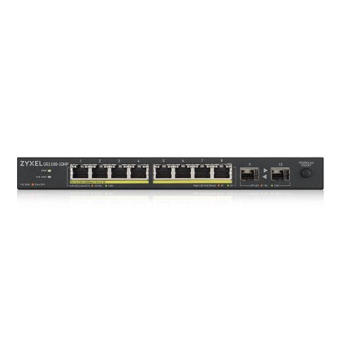 Switch Zyxel GS1100-10HP 10p PoE (PoE+: 8) 130W Unmanaged Gigabit