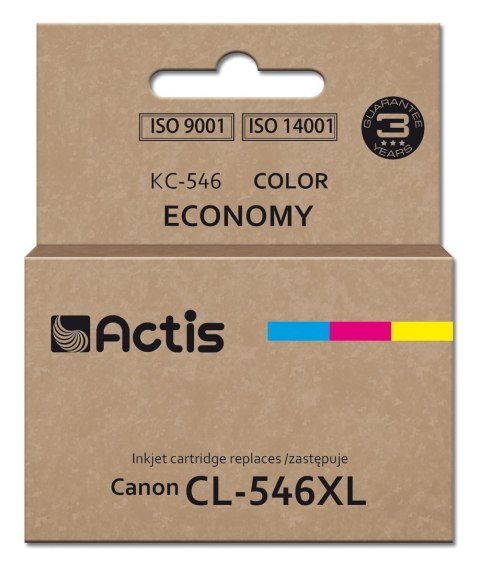 Actis KC-546 Tusz (zamiennik Canon CL-546XL; Supreme; 15 ml; 180 stron; czerwony, niebieski, żółty).