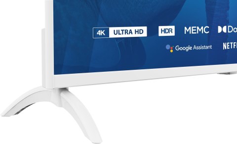 TV 43" Blaupunkt 43UBG6010S 4K Ultra HD LED, GoogleTV, Dolby Atmos, WiFi 2,4-5GHz, BT, biały