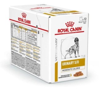 ROYAL CANIN Urinary SO Moderate Calorie - karma dla psów 12 x 100g