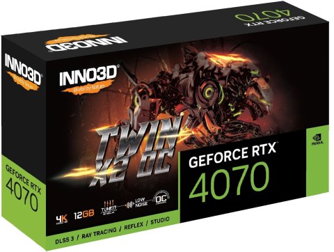 Karta graficzna INNO3D GeForce RTX 4070 TWIN X2 OC 12GB GDDR6X DLSS 3