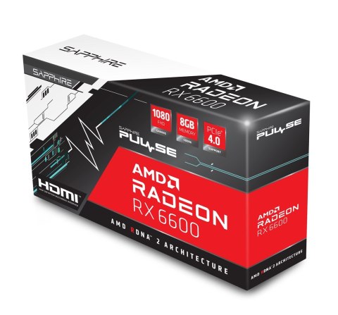 Karta graficzna SAPPHIRE Radeon RX 6600 PULSE Gaming 8GB GDDR6 (WYPRZEDAŻ)