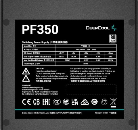 Zasilacz DeepCool PF350 350W 80 Plus