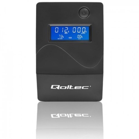 QOLTEC ZASILACZ AWARYJNY UPS 650VA | 360W | LCD | USB | RJ45 (WYPRZEDAŻ)