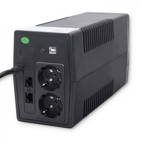 QOLTEC ZASILACZ AWARYJNY UPS 650VA | 360W | LCD | USB | RJ45 (WYPRZEDAŻ)