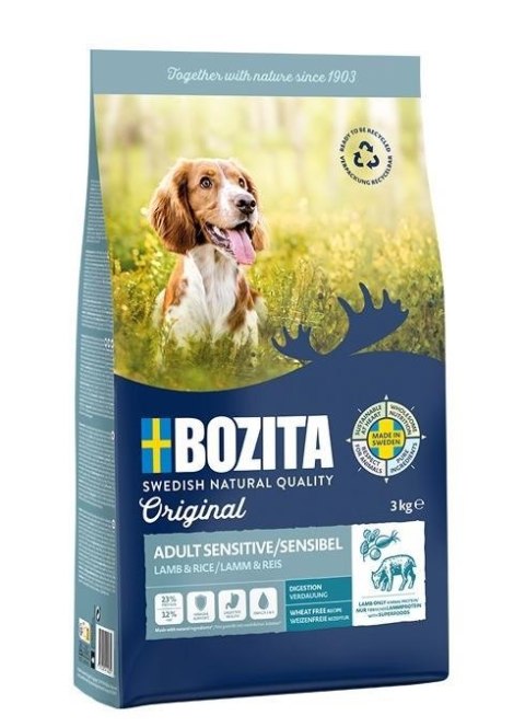 Bozita Original Adult Sensitive Digestion Lamb - 3kg