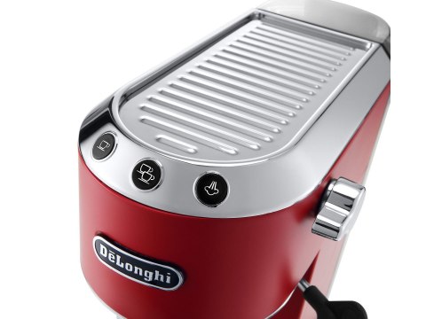 Ekspres kolbowy DeLonghi Dedica Style EC 685.R (1300W; kolor czerwony)