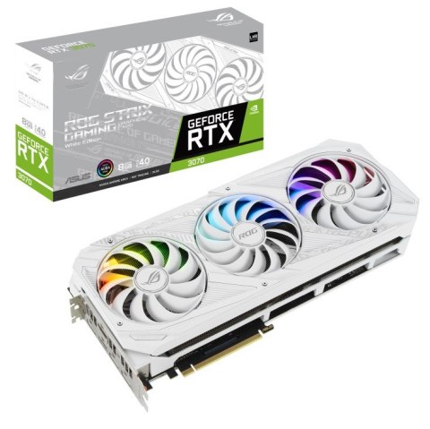 Karta graf. ASUS RTX 3070 ROG STRIX 8GB White V2 (WYPRZEDAŻ)